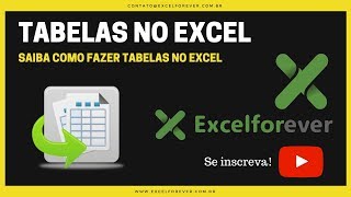 Tabelas no Excel [upl. by Mikey353]