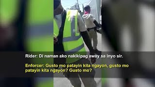 VIRAL Sino ang abusado traffic law enforcer o motorcycle rider  DIB [upl. by Dietsche758]