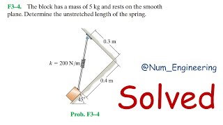 Equilibrium of particles engineering mechanics  Fundamental Problem 4 [upl. by Durnan484]