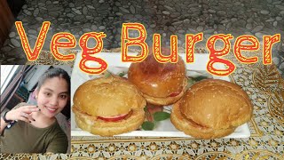 Crispy and Crunchy Veg Burger Recipe  McDonalds Style Aloo Tikki Burger  Burger King Style [upl. by Inaffyt]