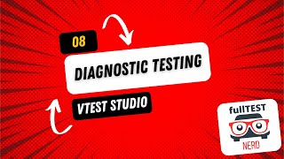 08 Diagnostic Testing in vTEST Studio [upl. by Redan]