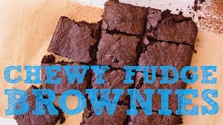 Chewy Fudge Brownies  made with aquafaba [upl. by Etnoid936]