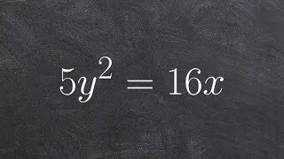 Given the equation of an parabola find the vertex focus and directrix [upl. by Fulmis827]