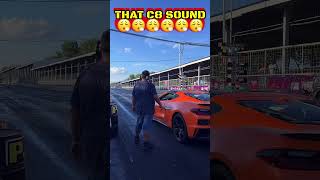 STOCK CHEVY CORVETTE C8 RACES A MODDED FORD MUSTANG GT STANG GETS THE HIT [upl. by Ebehp]