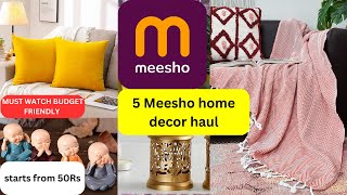 Affordable Ways to Upgrade your Home Under 100₹ l Asthetics Meesho Home Decor Haul [upl. by Caton]