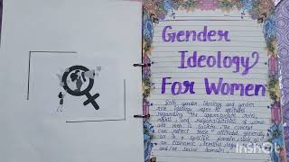 class 12th English project on Gender inequality  project work class12 project ytube [upl. by Sreip]