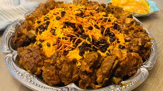 Qabili Pulao rice with lamb  قابلی پلو  kabuli Puloa  cooking with Nikarm Kitchen [upl. by Yonatan]