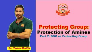 Protection of Amine Part2  Protecting Group  In Hindi [upl. by Lukash664]