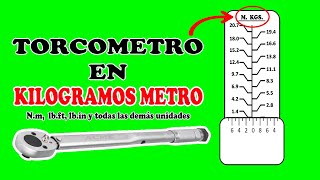 TORCOMETRO EN KILOGRAMOS METRO M KGS [upl. by Areemas622]