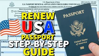 How To Renew US Passport 2024 🇺🇸♻️ [upl. by Attelliw247]