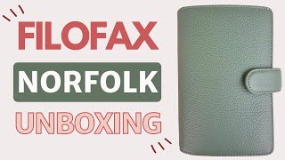 Filofax Norfolk Unboxing and Planner Setup [upl. by Ullund]