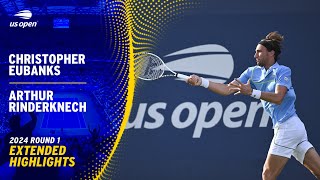 Christopher Eubanks vs Arthur Rinderknech Extended Highlights  2024 US Open Round 1 [upl. by Inness]