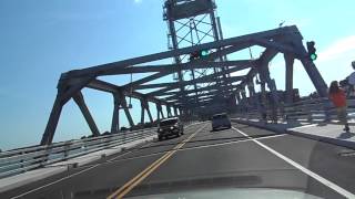 Over the NewOld Bridge Kittery Maine to Portsmouth NH [upl. by Fritzie]