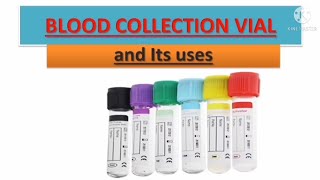 Blood collection vial EDTA vial  Types of laboratory tests explained in nepali Bloodsamplevial [upl. by Ylrehc]