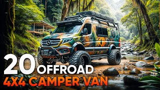 20 Offroad 4x4 Camper Van for Your Wildest Adventures [upl. by Aihsened]