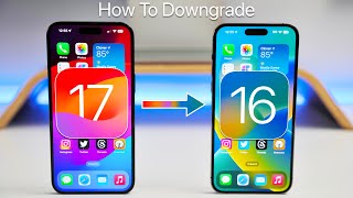 How To Downgrade iOS 17 to iOS 16 Without Losing Data [upl. by Eisinger]