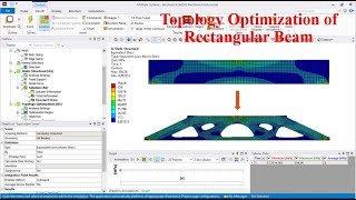 Topology Optimization of Rectangular Beam in ANSYS [upl. by Sanfourd]