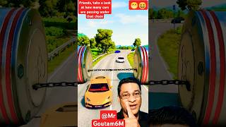 Car Chain Challenge  Touch or Pass shorts beamdrive crash [upl. by Cullin]