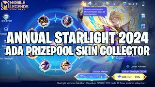 ANNUAL STARLIGHT 2024 VALE  ADA PRIZEPOOL SKIN COLLECTOR  SIMULASI GACHA MOBILE LEGENDS [upl. by Aneehsit]