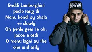 Satisfya lyrics Imran khan  Gaddi Lamborghini  lyrics video [upl. by Eilsehc]