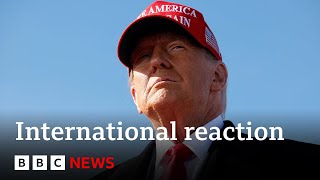 International reaction to Donald Trump winning the US election  BBC News [upl. by Doowyah]