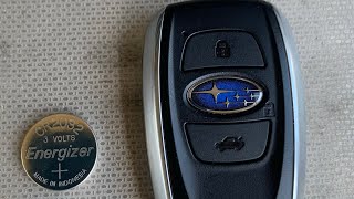 How to replace the battery on a Subaru key fob Without any tools [upl. by Ahsekam]