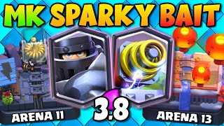 MEGA KNIGHT SPARKY BAIT FOR ARENAS 11  14  EZ TROPHY PUSHING [upl. by Frederica]