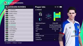 eFootball PES 2021 BLACKBURN ROVERS Base Copy [upl. by Ultun]