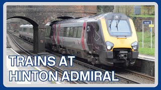 TRAINS at HINTON ADMIRAL railway station [upl. by Merrell]