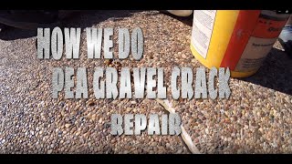 How We Do Pea Gravel Crack Repair [upl. by Ateloiv]