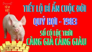 TỬ VI  Cuộc Đời Quý Hợi 1983  Nếu Sinh Tháng Này Số Có Lộc Trời Càng Già Càng Giàu  Tử Vi Việt [upl. by Mosenthal245]