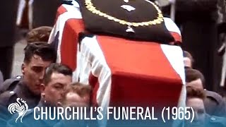 Sir Winston Churchills Funeral A World In Remembrance 1965  British Pathé [upl. by Aimik]