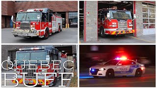 COMPILATION Montreal Area Emergency Services SIM SSIL US SPVM responding amp in action [upl. by Dail]