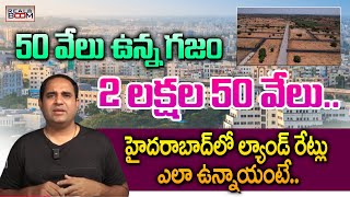 Hyderabad Land Rates  Basha Bhai  Where to Invest In Hyderabad Real Estate  Plots  Real Boom [upl. by Imoyik398]