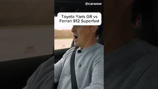 Toyota Yaris GR vs Ferrari 812 Superfast [upl. by Gaelan]