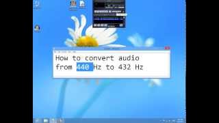 How to convert audio from 440 Hz to 432 Hz [upl. by Melan847]