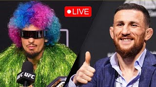 UFC 306 Predictions  Press Conference Reaction  Live Chat [upl. by Nivi]