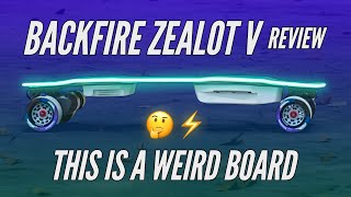 Backfire Zealot V Review  A Very Unusual Electric Skateboard [upl. by Kcirdla]