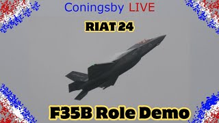 RAF F35B Lightning Royal International Air Tattoo 2024 [upl. by Materi]