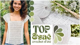 😍 TOP ESTIVAL POUR TOUTES TAILLES ESAË 😍 TUTO CROCHET FACILE amp RAPIDE MamieCrochet [upl. by Suiratnod]