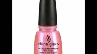 China Glaze Nail Lacquer with Hardeners Afterglow 70697 [upl. by Naved]