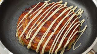 Okonomiyaki Japanese Street Food [upl. by Catlee755]