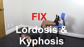 How to fix lordosis and kyphosis together [upl. by Oyr393]