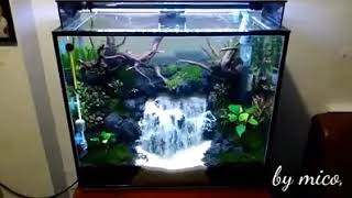 AQUASCAPE WATERFALL NANO TANK [upl. by Coward]