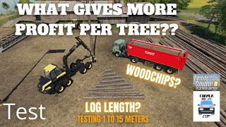 WHAT GIVES MORE PROFIT PER TREE  Farming Simulator 19 Test Video [upl. by Rhett]