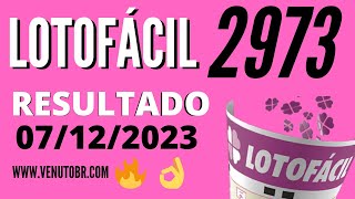 🍀 Resultado Lotofácil 2973 [upl. by Coney]