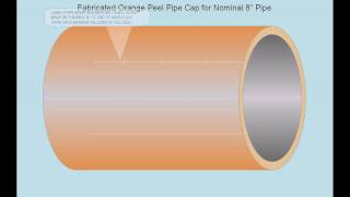 Orange Peel Cap End by FabeasyPipeTemplatingcom [upl. by Anawat]