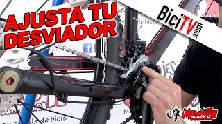 Cómo ajustar un desviador delantero de bicicleta [upl. by Esac]