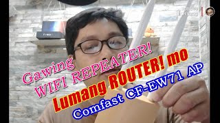 Comfast CFEW71  How to setup as WIFI Repeater  Tobs TV [upl. by Ahsocin]