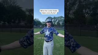 When the center fielder takes every fly ball😂⚾️ [upl. by Llennor]